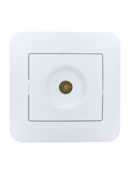 Розетка телевизионная оконечная TV СП ASTI IP20 в сборе бел. LEZARD 7081-0202-130
