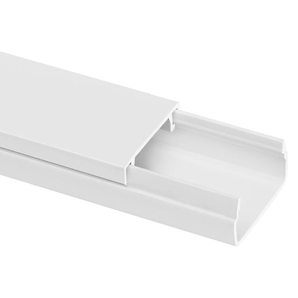 Кабель-канал 20х10 L2000 пластик бел. TOKOV ELECTRIC TKE-KK-20-10-2000-WH
