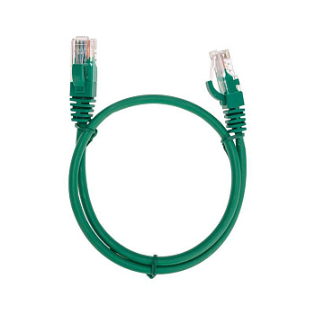 Патч-корд U/UTP CAT 5e RJ45-RJ45 26AWG LSZH зел. 0.5м Rexant 02-0106-05