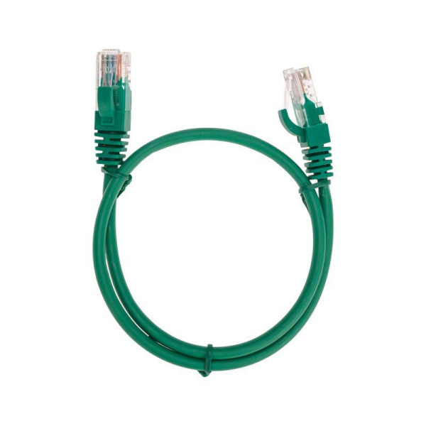 Патч-корд U/UTP CAT 5e RJ45-RJ45 26AWG LSZH зел. 0.5м Rexant 02-0106-05