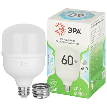 Лампа светодиодная GREEN LINE POWER T100-60W-840-E27/E40 GL 60Вт колокол 4000К яркий свет бел. E27/E40 Эра Б0067072