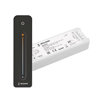 Диммер SMART-SET-PWM-102-72-MIX-SUF 12-24В 2х5А ПДУ LINE 2.4G IP20 пластик черн. INTELLIGENT ARLIGHT 036186