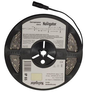 Лента светодиодная 71 420 NLS-5050R30-7.2 IP20 12B R5 7.2Вт/м (уп.5м) Navigator 71420