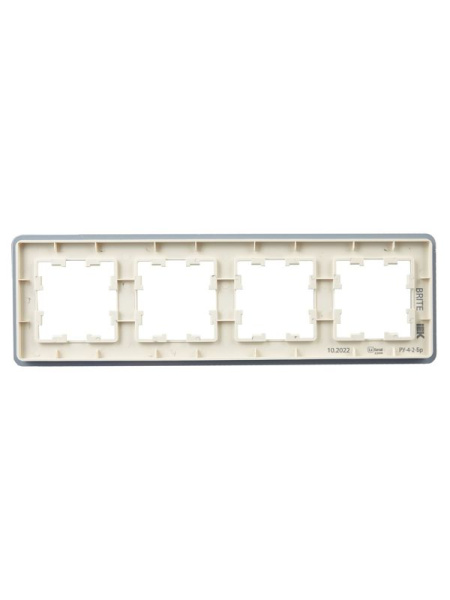 Рамка 4-м BRITE РУ-4-2-Бр стекло песчан. RE IEK BR-M42-G-41-K98