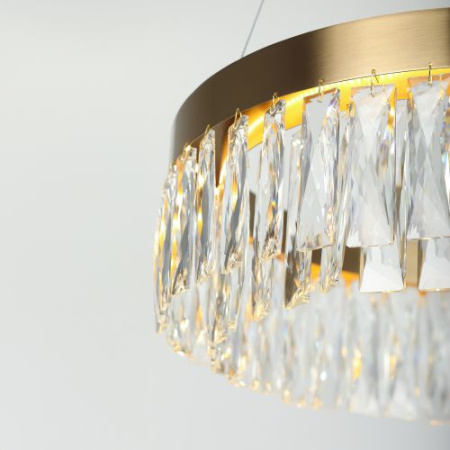 Люстра светодиодная Mary 6129-101 LED 28Вт 3000К хрусталь Rivoli Б0061903