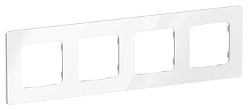 Рамка 4-м СП FLITE РУ-4-К-ФлБ бел. IEK FI-M42-32-20-K01
