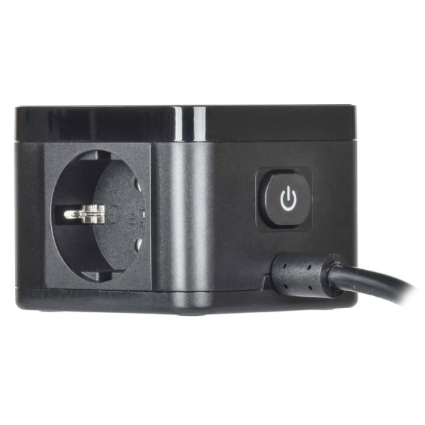 Удлинитель 2х1.3м 16А IP20 Qi У02К 10Вт USB A+C 3х1 черн. DOMINIC IEK DN-YP31-16-02-01-ZKU-K02