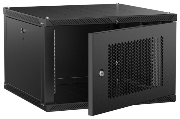 Шкаф LINEA W 2.0 6U 600х600мм дверь перфорир. черн. ITK LWR5-06U66-PF-2