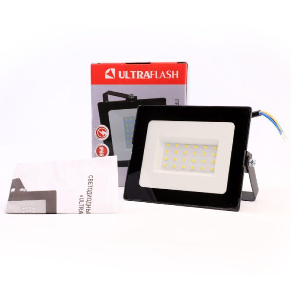 Прожектор LFL-5001 С02 LED 50Вт IP65 6500К 3200лм метал. корпус черн. Ultraflash 12317