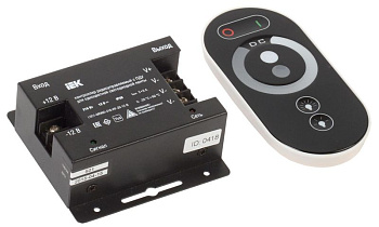 Контроллер с ПДУ радио MONO PRO 5050 3 канала 12В 6А 216Вт черн. IEK LSC1-MONO-216-RF-20-12-B