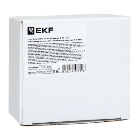 Преобразователь влажности и температуры комнатный 0-10В EKF THT-103-V