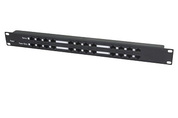 Инжектор PoE пассивный Midspan-12/P Fast Ethernet на 12 портов OSNOVO 11230