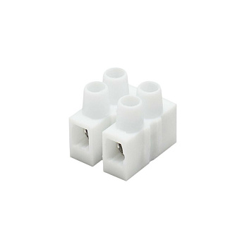 Колодка клеммная 2х2.5кв.мм 24А полипропилен 450В 85град.C бел. DKC 43102PL/B