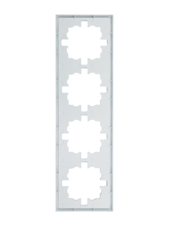Рамка 4-м ZIMA горизонт. бел. LEZARD 704-0200-149