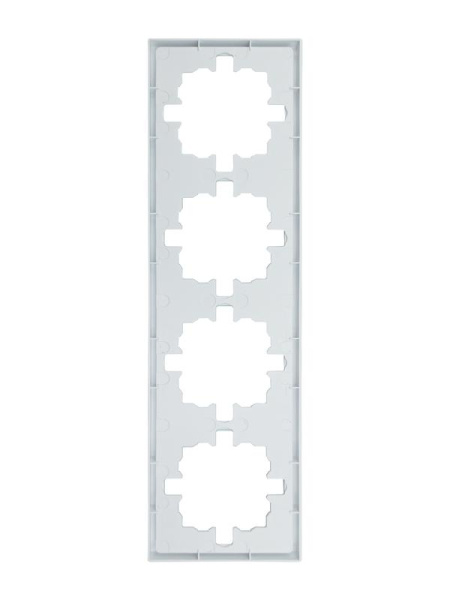 Рамка 4-м ZIMA горизонт. бел. LEZARD 704-0200-149