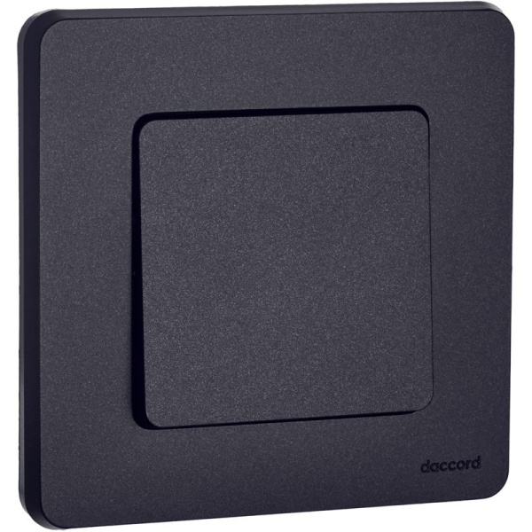 Переключатель 1-кл. Inspiria 10А IP20 250В 10AX механизм антрацит IEK 673653
