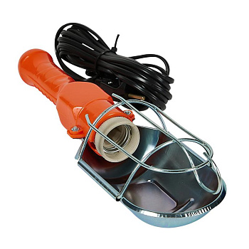Светильник переносной E27 220В IP20 шнур 5м выкл. на корпусе ORANGE Uniel UL-00010836