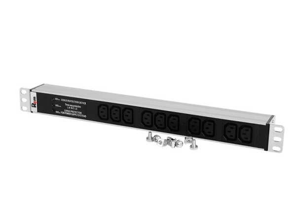 Блок распределения питания R-10-10C13-FI-440-Z 10хC13 10А базов. горизонт. C14 Rem 1452587