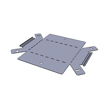 Угол для лотка вертикал. внутр. 90град. 100х100 плоский EKF vi90100100-FL