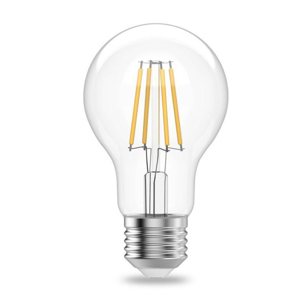 Лампа светодиодная филаментная Filament Elementary А60 7Вт 4100К Е27 560лм GAUSS 22227