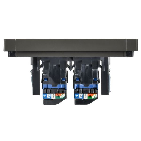 Розетка компьютерная 2-м RJ45 кат.6 FORTE&PIANO FP334 сер. IEK FP-K20-2-K03