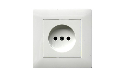 Розетка 1-м Karea RIZZ без заземл. керамика бел. Makel 88001002