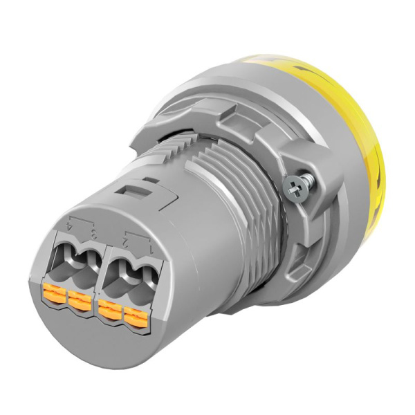 Лампа сигнальная со встроенным диодом 9-24В зажим Push-In желт. DKC M22L-F24YPU