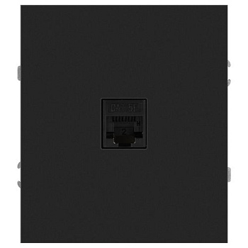 Розетка информационная 1-м СП Arktik RJ45 16А IP20 250В антрацит 16-3107-05 Эра Б0070478