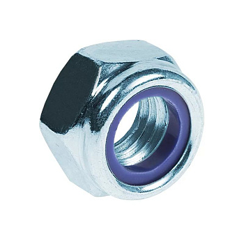 Гайка М10 с контрящим кольцом (DIN 985) (уп.100шт) Промрукав PR08.3668