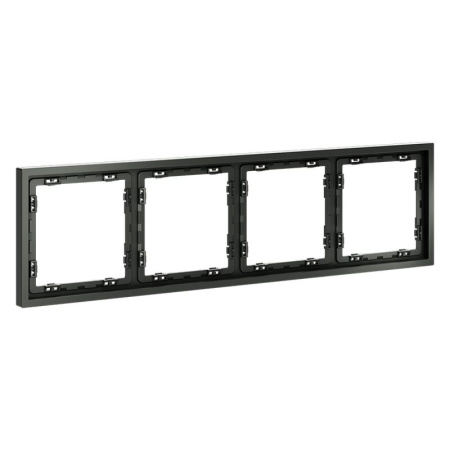 Рамка 4-м S70 пластик. титан Voltum VLS100406