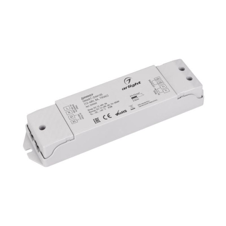 Диммер SMART-DIM105 (12-48В 8А TRIAC) (IP20 пластик) Arlight 035060