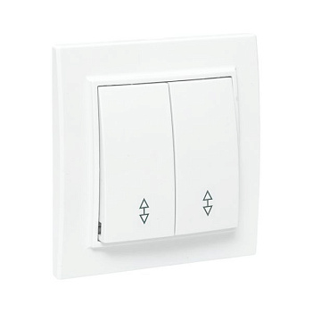 Переключатель проходной 2-кл. СП Минск 10А IP20 бел. Basic EKF ERV10-027-10
