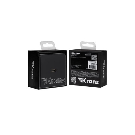 Розетка СП ROUND HDMI IP20 оникс Kranz KR-78-0730-3