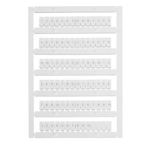 Маркировка для лазерной печати "1-10" OptiClip MC5/H/1-10 КЭАЗ 332722