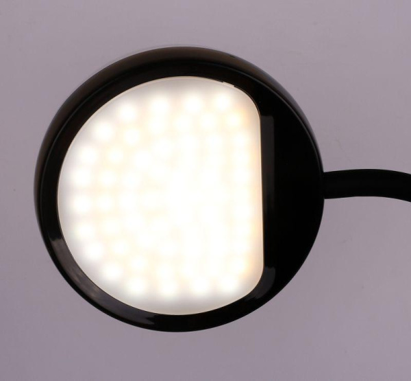 Светильник настольный KD-828 C02 LED 6.5Вт 230В 360лм сенс.рег.ярк. CCT RGB-ночник "Звездн. небо" черн. Camelion 13007