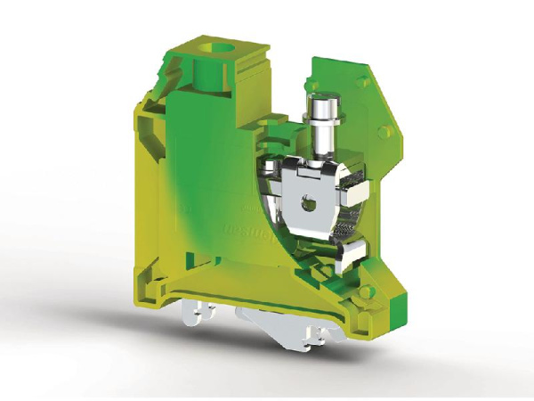 Клеммник на DIN-рейку MR32/MR35 35кв.мм (земля) AVK 35T RD Klemsan 0.0.0.3.34210