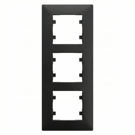 Рамка 3-м вертикальная Karea RIZZ черн. Makel 88054708