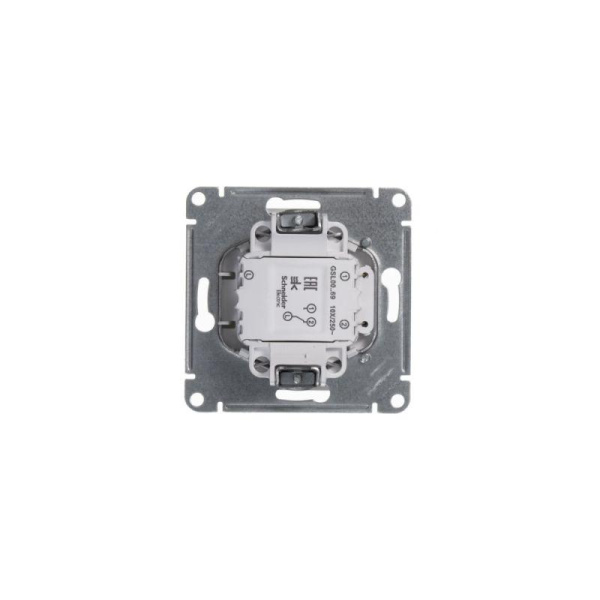 Выключатель карточный 1-кл. 1мод. СП Glossa 10А IP20 (сх. 6) механизм бел. SE GSL000169