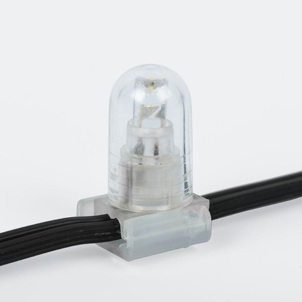 Гирлянда светодиодная "LED ClipLight" 1.5м 665LED бел. 80Вт 12В IP65 провод черн. (уп.100м) Neon-Night 325-125