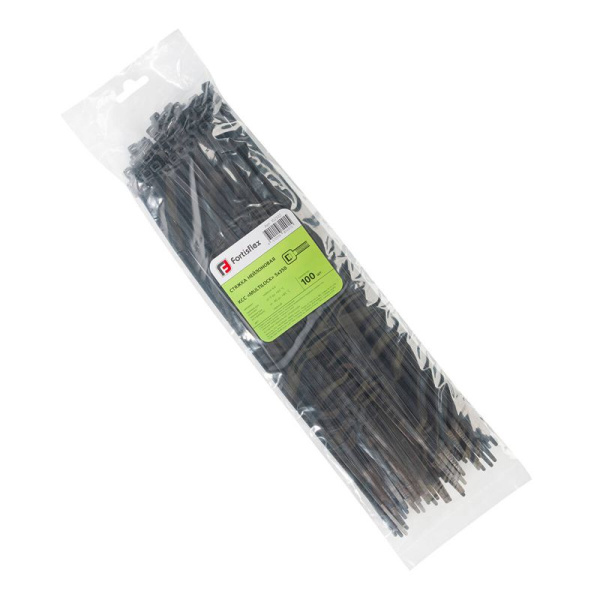 Хомут нейлоновый КСС MULTILOCK 5х350 черн. (уп.100шт) Fortisflex 102322