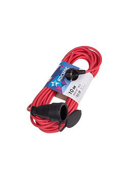 Удлинитель-шнур 1х10м 16А IP44 220В 3.5кВт ПВС 2х1.5 УХ16 Россия КОСМОС YSHKsm10m-1g(16A)S