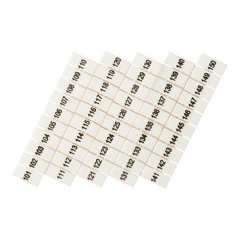 Маркеры для UT/ST/Push-in 2.5 с нумерацией 100-150 (уп.100шт) EKF zb-st-2.5-100-150