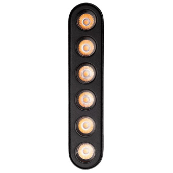 Светильник светодиодный трековый MTR16 1306R 6Вт 4000К IP20 spot 36град. BL низковольтный черн. JazzWay 5056978