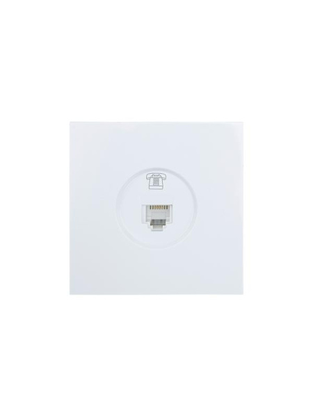 Розетка телефонная СП ZIMA IP20 евро стандарт механизм бел. LEZARD 704-0288-137