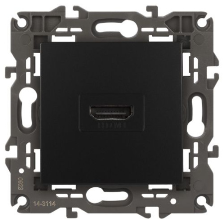 Розетка 14-3114-05 HDMI Elegance антрацит ЭРА Б0034336