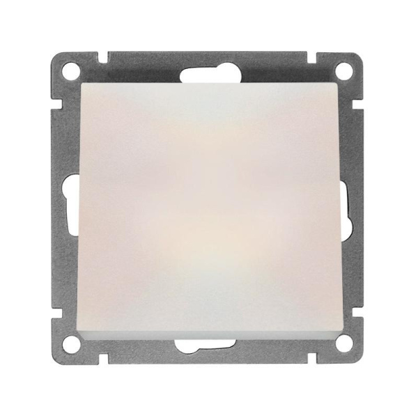 Выключатель 1-кл. СП Афина 10А IP20 механизм жемчуж. Universal A0021-OBr