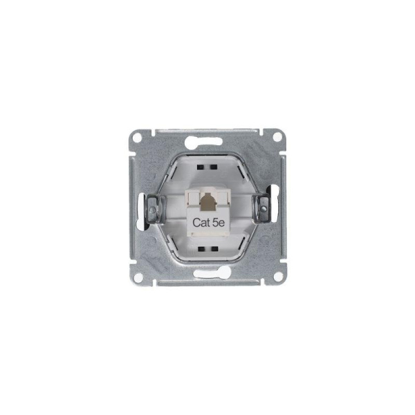 Розетка компьютерная 1-м Glossa RJ45 кат.5E механизм антрацит SE GSL000781K