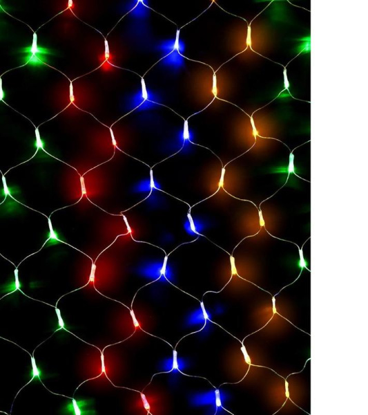 Гирлянда-сетка NTLD144C-M 1.5х1м 144LED разноцвет. IP44 соединяемая до 3мод. SHLights 4610003328672