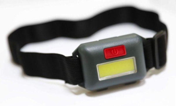 Фонарь налобный LED5356 0.95Вт COB LED 3 реж. 3XAAA пласт черн. Ultraflash 14641