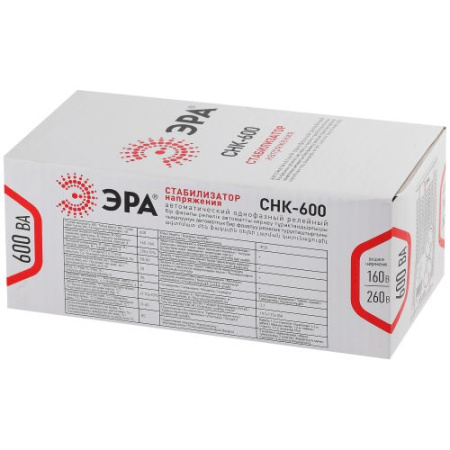 Стабилизатор напряжения СНК-600 Эра Б0032468